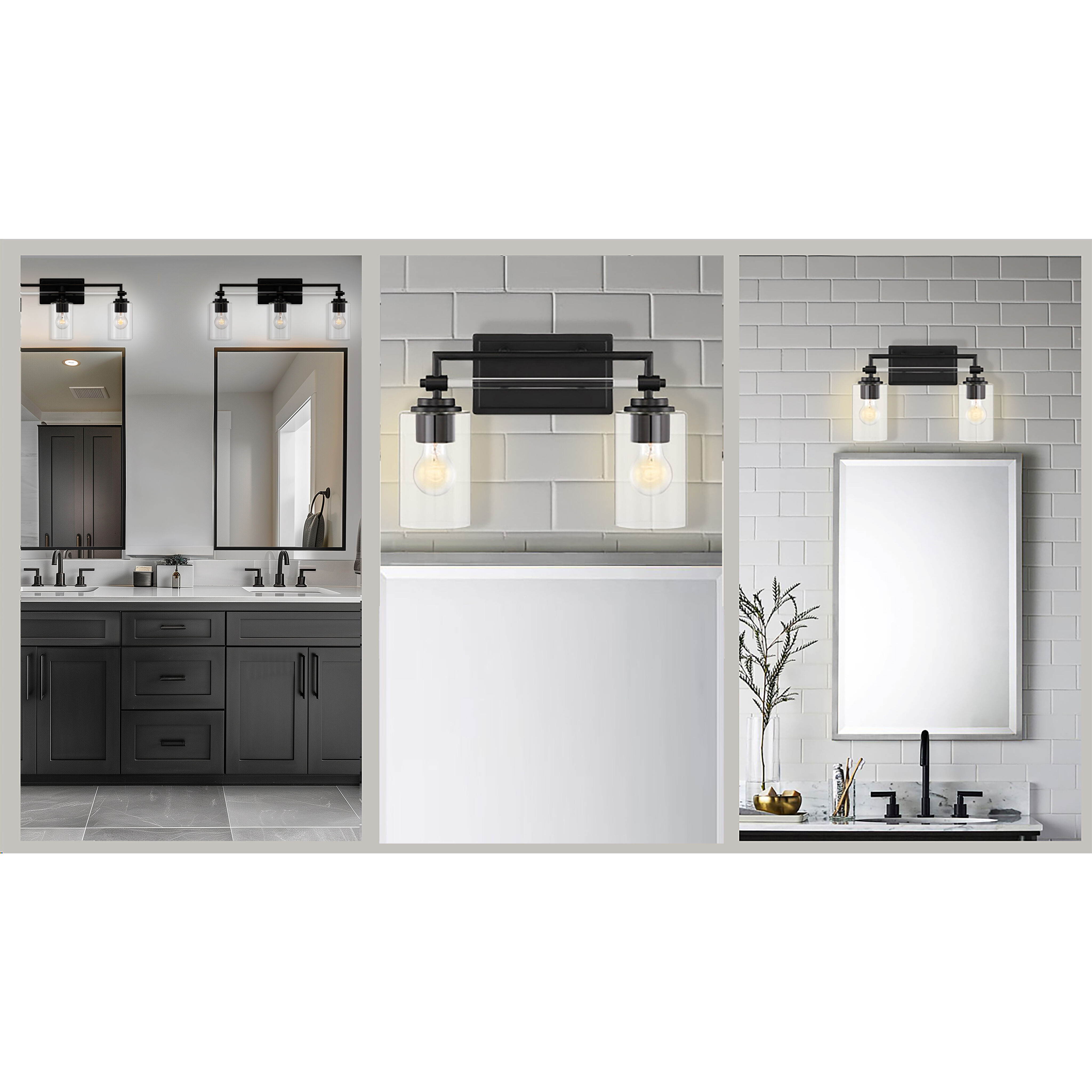 Binsly 4 Light 32 inch Coal Bath Vanity Light Wall Light